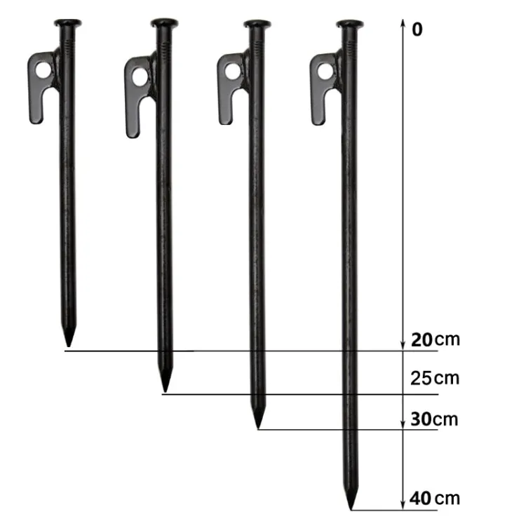 10 PCS 25cm Outdoor Camping Windproof Fixed Canopy Ground Nails