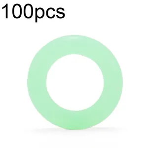 100pcs Outdoor Camping Nail Luminous Circle Multifunctional Silicone Reflective Warning Ring(Luminous)