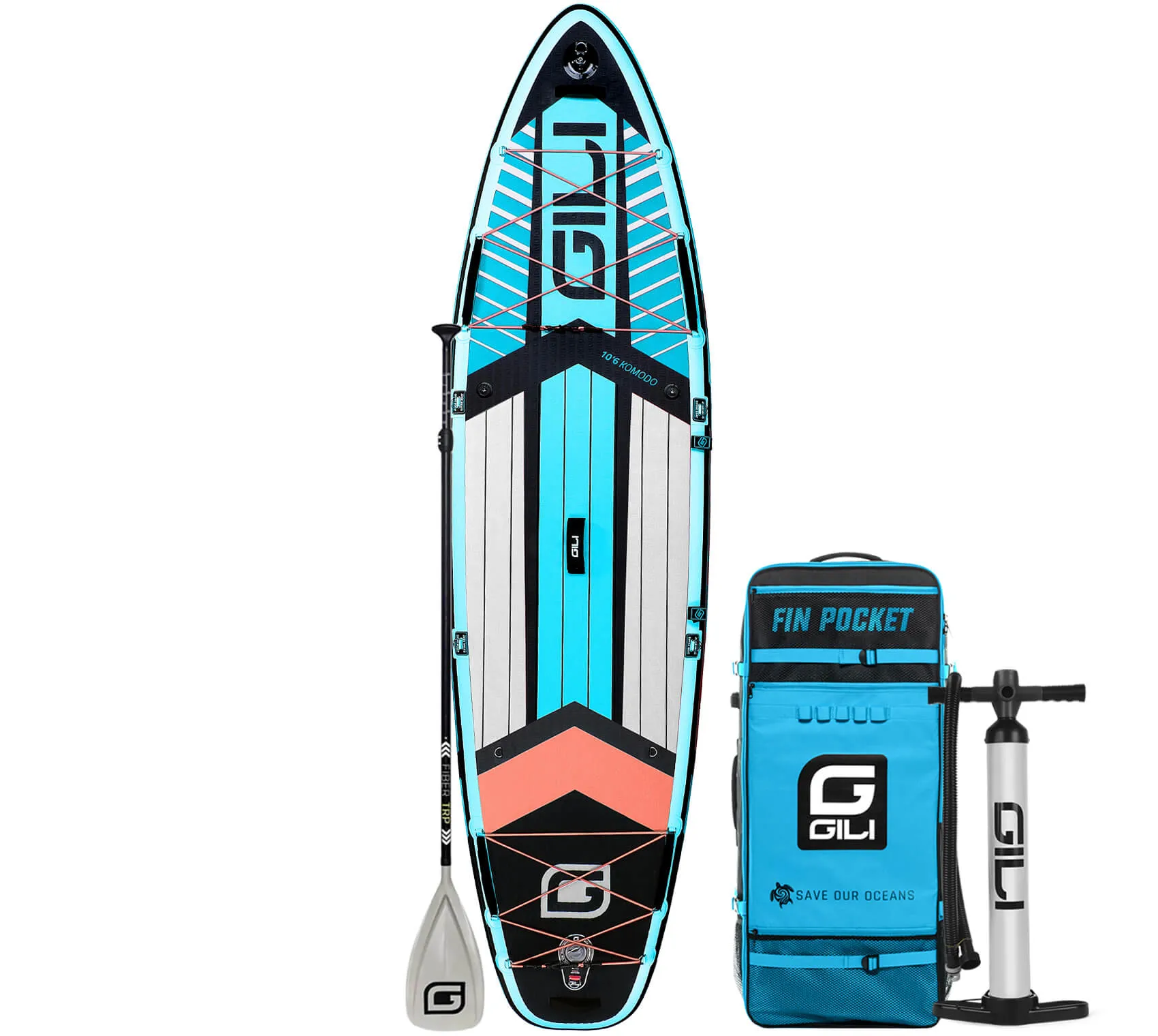 10'6 KOMODO Inflatable Stand Up Paddle Board