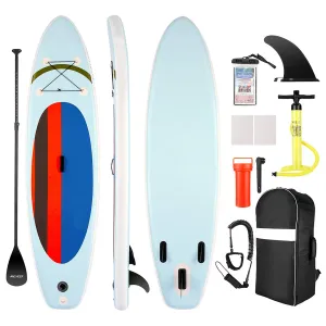 Ancheer 10 Foot Inflatable Stand Up Paddle Board with Bag and Accessories, Red