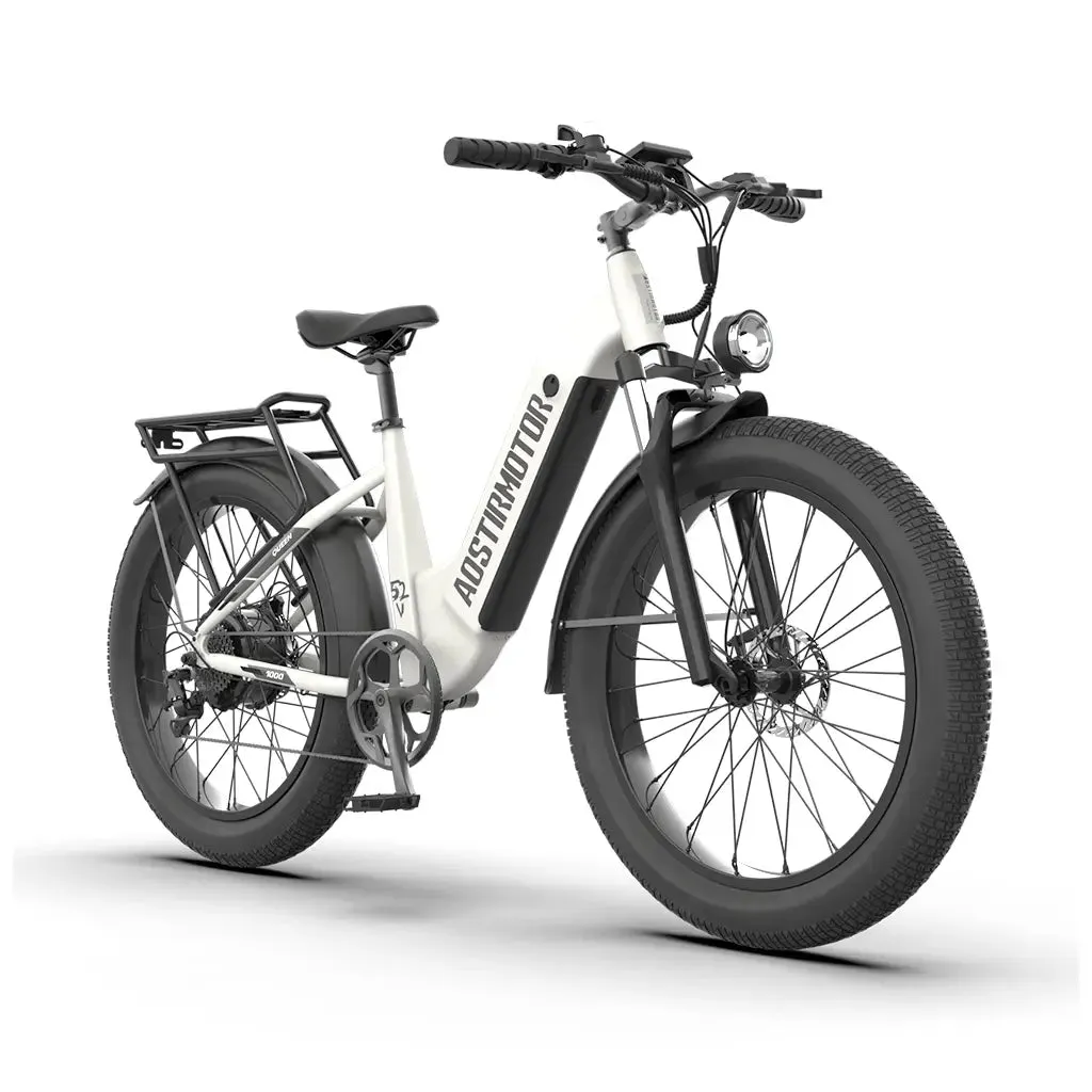 Aostirmotor Queen 1000W 52V Step Through All Terrain Fat Tire Mountain Electric Bike