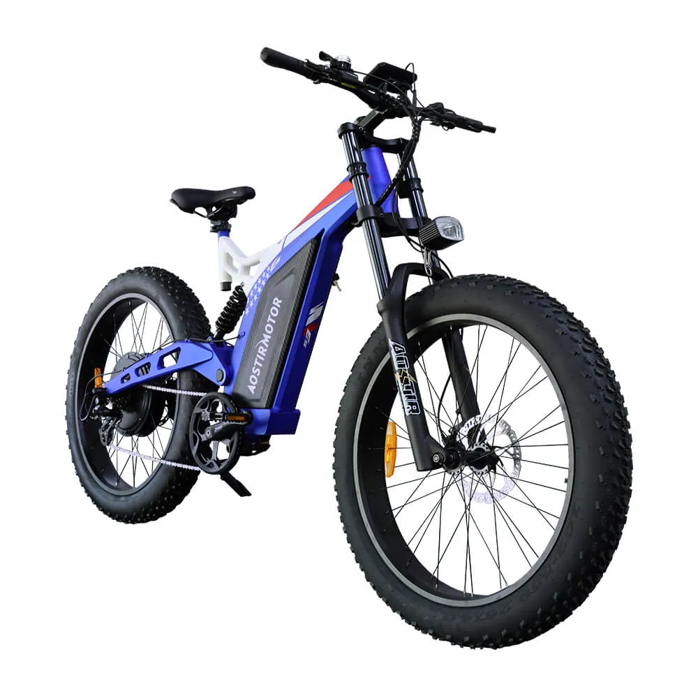 Aostirmotor S17 All-Terrain 1500W 48V Front Suspension Fork Mountain Electric Bike