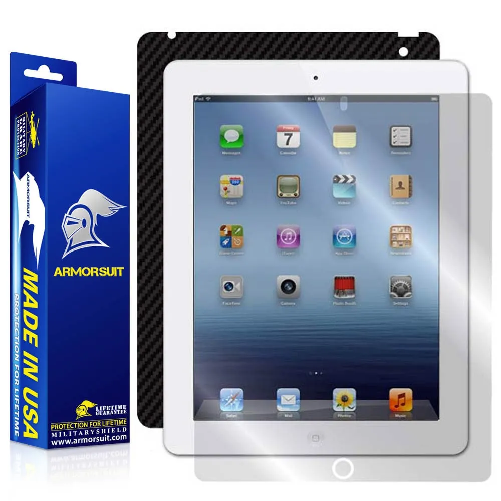 Apple iPad 3 Screen Protector   Carbon Fiber Skin Protector (Verizon 4G) - 3rd Gen