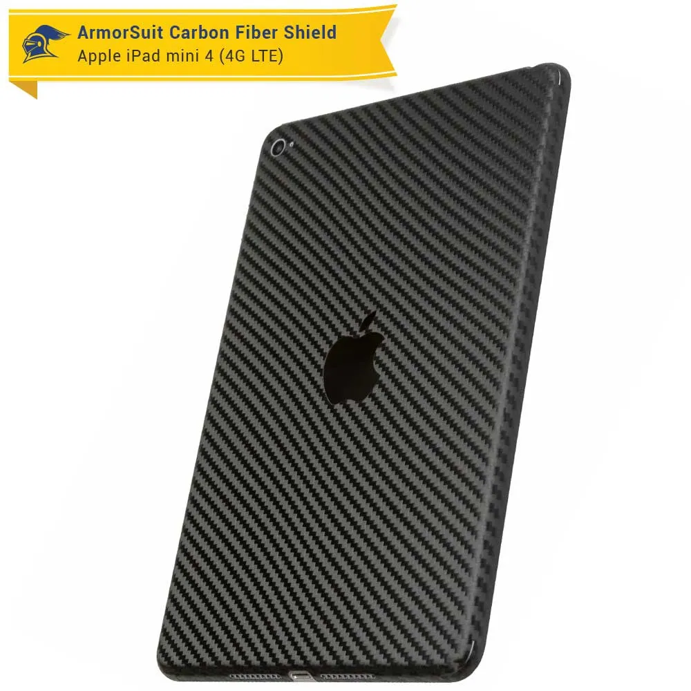 Apple iPad Mini 4 (WiFi  4G LTE) Screen Protector   Carbon Fiber Skin