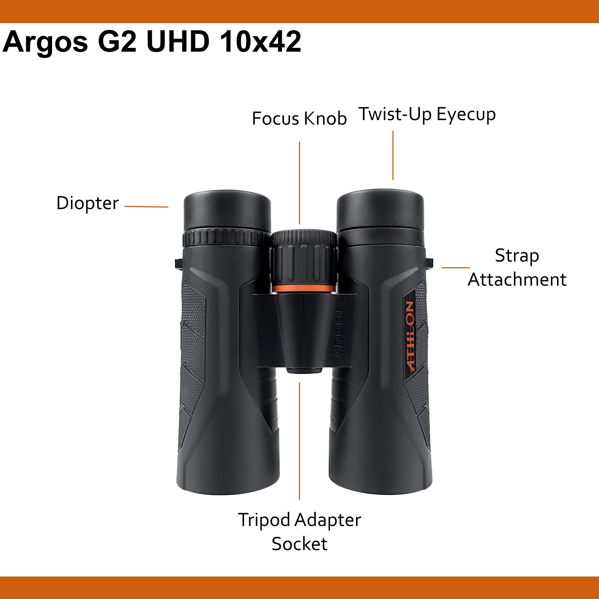 Athlon Optics Argos G2 UHD Binoculars for Hunting and Bird Watching