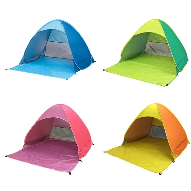 Automatic Instant Pop Up Tent Potable Beach Tent，Size:  200x165x130cm(Blue)