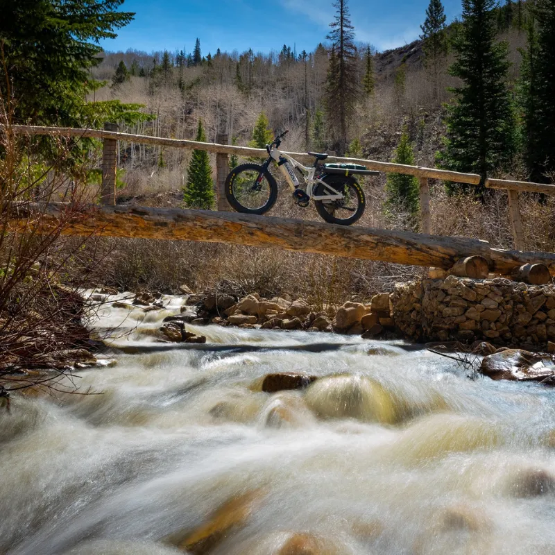 Bakcou Storm Full Suspension Mid-Drive Fat Tire Electric Bike, 1000W