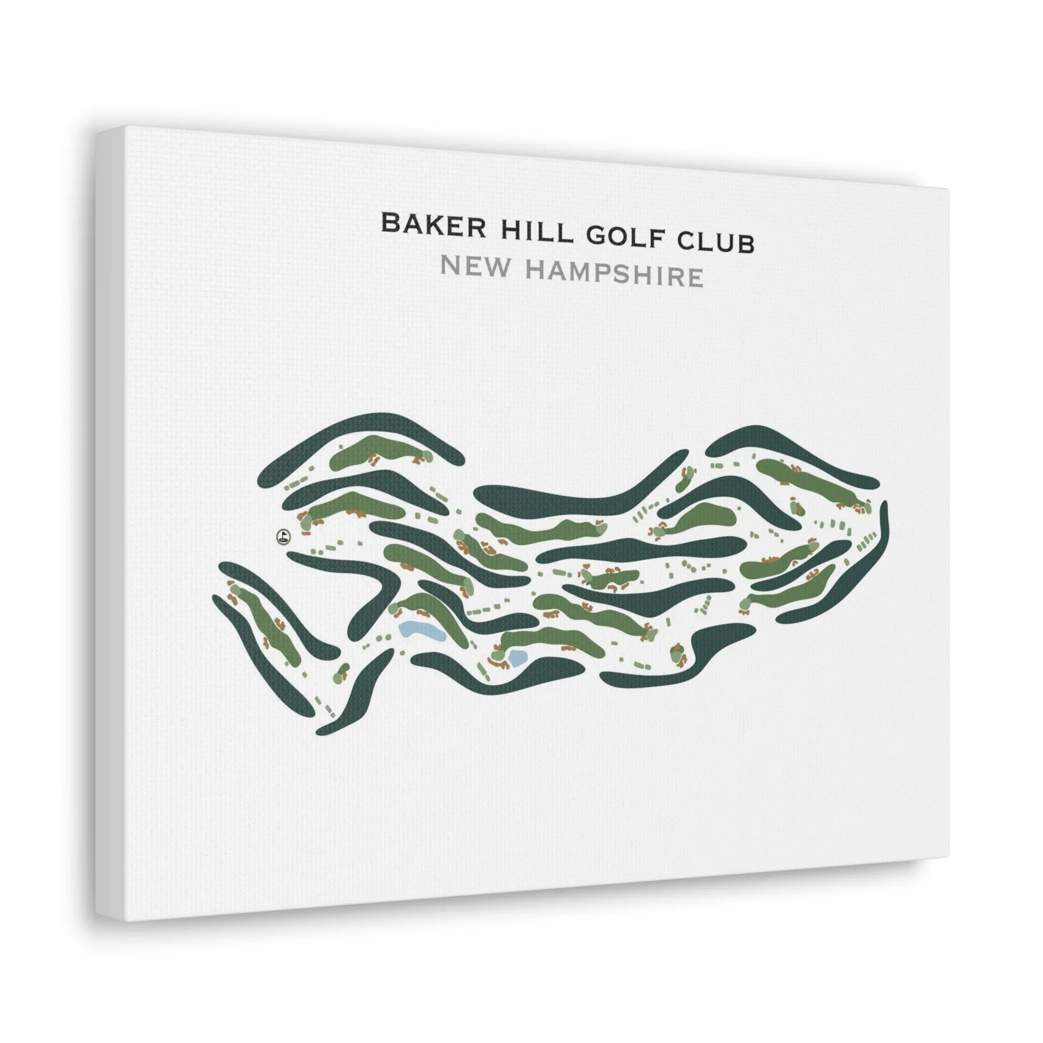 Baker Hill Golf Club, New Hampshire - Printed Golf Course