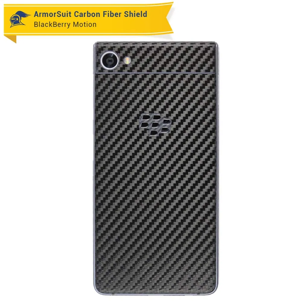 Blackberry Motion Screen Protector   Black Carbon Fiber Skin