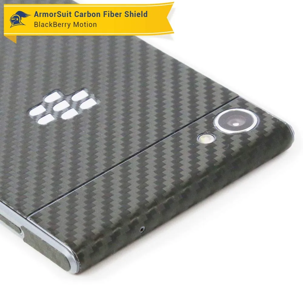 Blackberry Motion Screen Protector   Black Carbon Fiber Skin