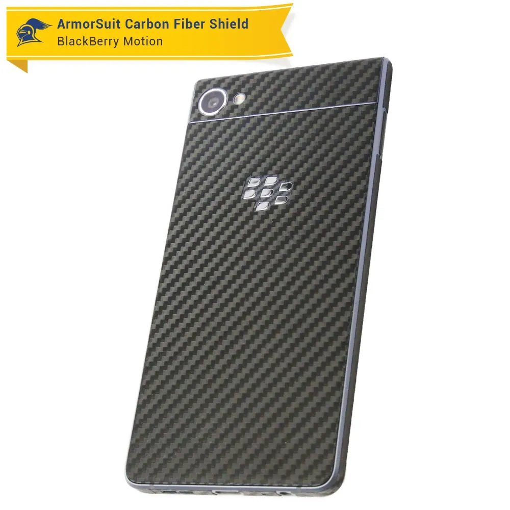 Blackberry Motion Screen Protector   Black Carbon Fiber Skin