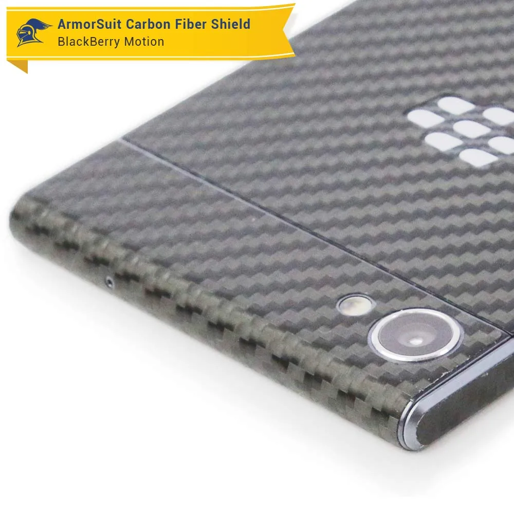 Blackberry Motion Screen Protector   Black Carbon Fiber Skin