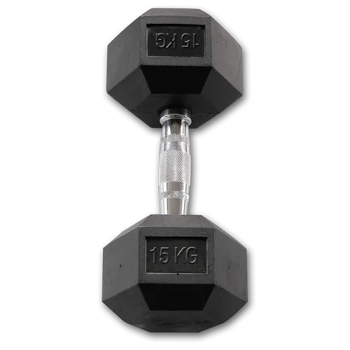 Body-Solid Rubber Coated Hex Dumbbell PACKAGE (235 Kg)