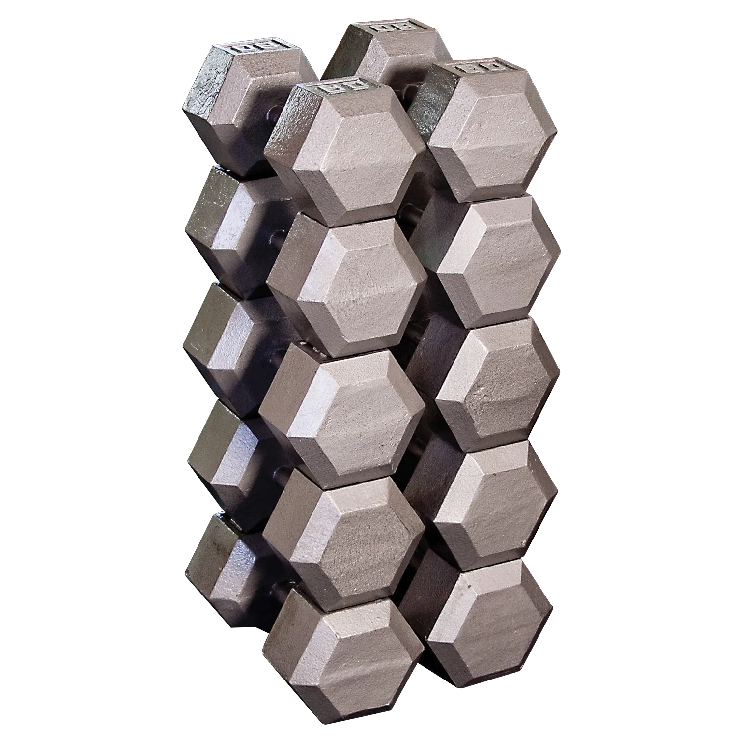 Body-Solid Tools Grey Hex Dumbbell Sets SDS