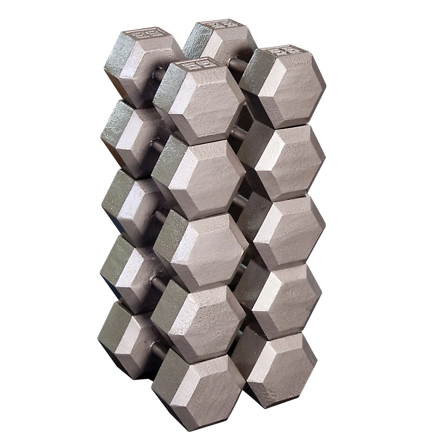 Body-Solid Tools Grey Hex Dumbbell Sets SDS