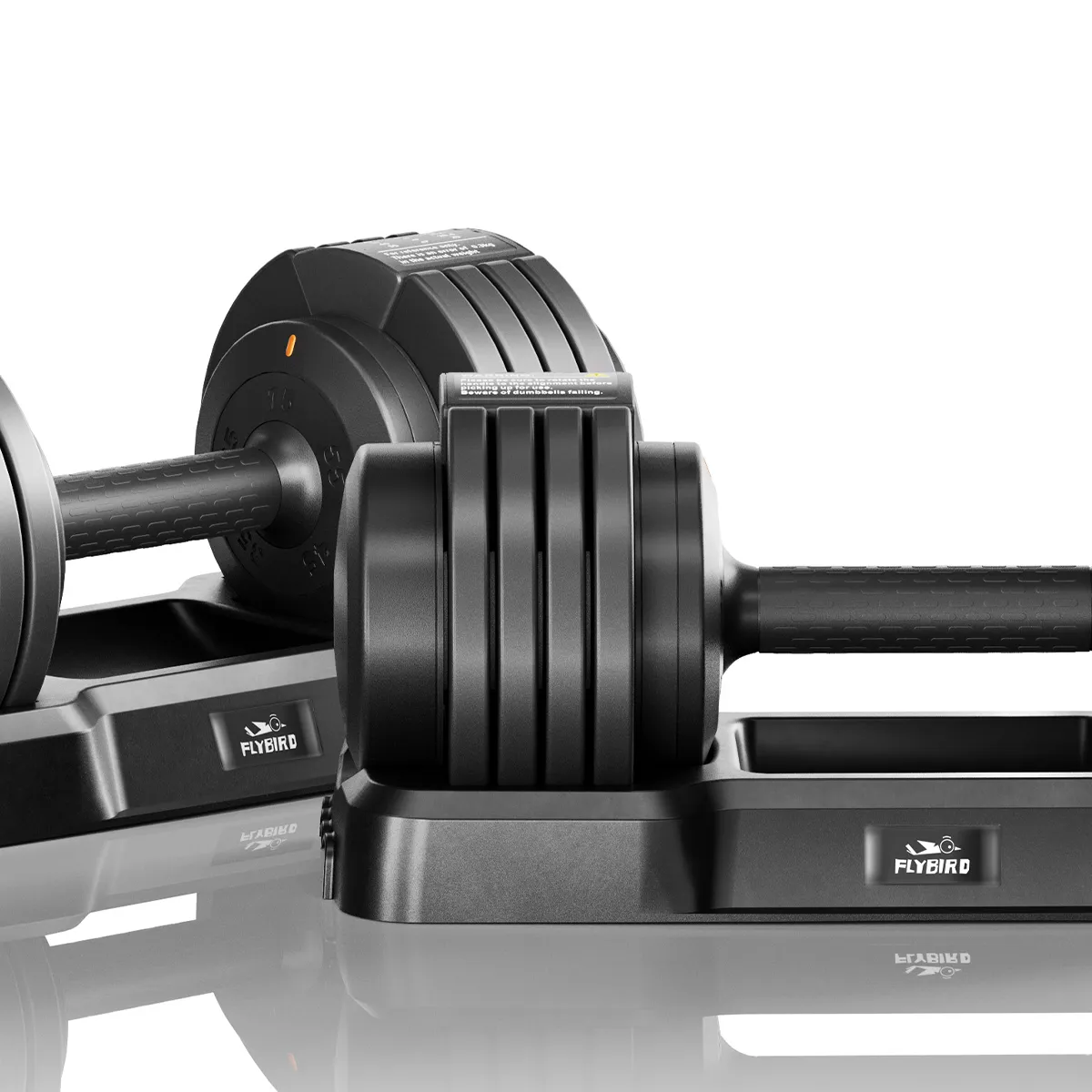 Bundle: Pair Of Flybird 55lbs Adjustable Dumbbells & Flybird Pro Weight Bench