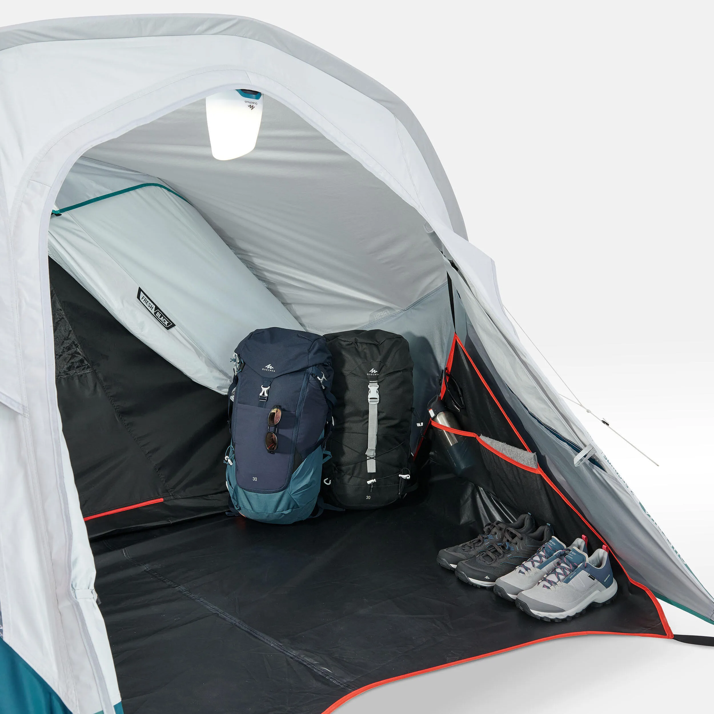 Canopy tent Quechua 2 Seconds Easy Fresh, white/blue