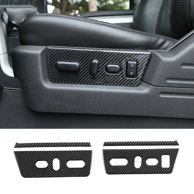 Car Seat Adjustment Button Decor Stickers Trim For Ford F150 2009-2014 Accessories | CheroCar