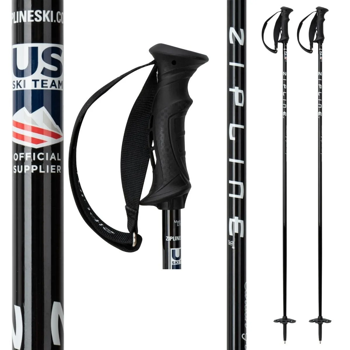 cozy Zipline Blurr 16.0 Graphite Composite Ski Poles