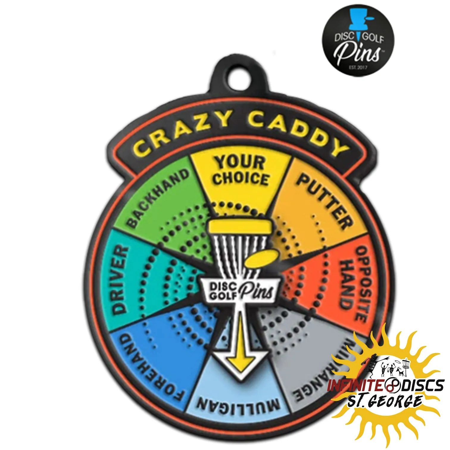 Crazy Caddy Game Keychain