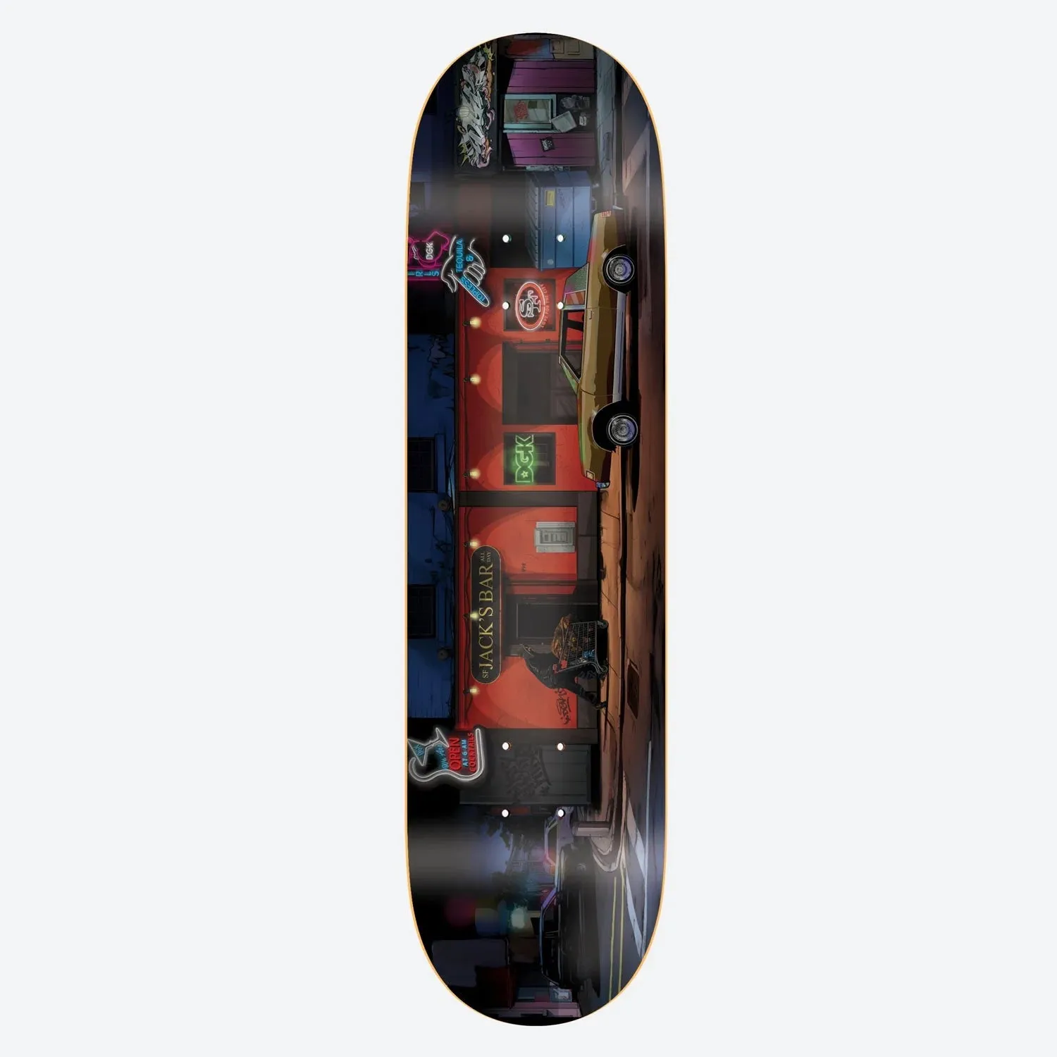 DGK Jack's Place Curtin Skateboard Deck - 8.25"