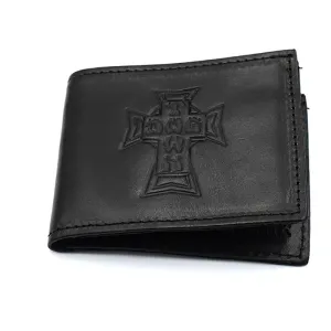 Dogtown Skateboards Vintage Cross Leather Billfold Wallet