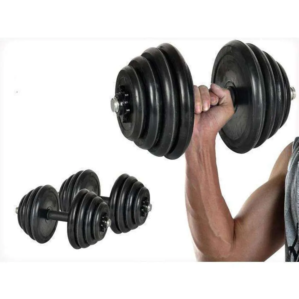 Dumbbells Adjustable Rubber 10kg