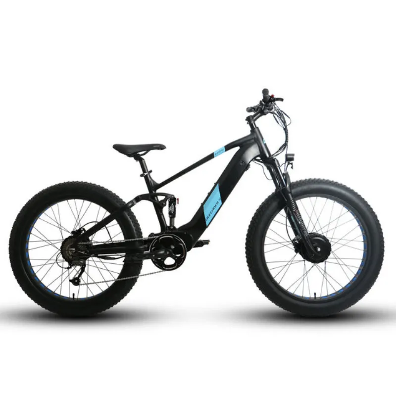 EUNORAU DEFENDER-S AWD Dual Suspension Electric Bike, 48V/15Ah, 1500W