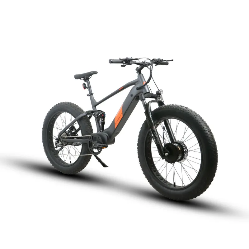 EUNORAU DEFENDER-S AWD Dual Suspension Electric Bike, 48V/15Ah, 1500W