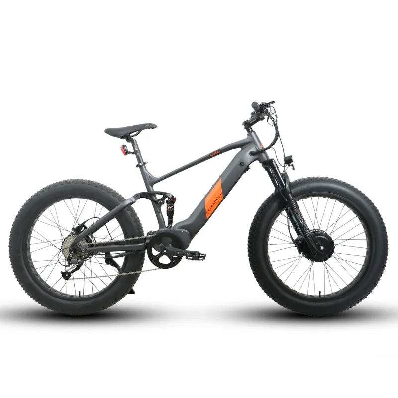 EUNORAU DEFENDER-S AWD Dual Suspension Electric Bike, 48V/15Ah, 1500W