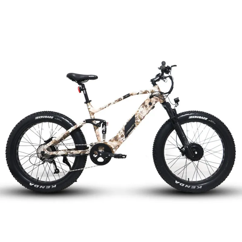 EUNORAU DEFENDER-S AWD Dual Suspension Electric Bike, 48V/15Ah, 1500W