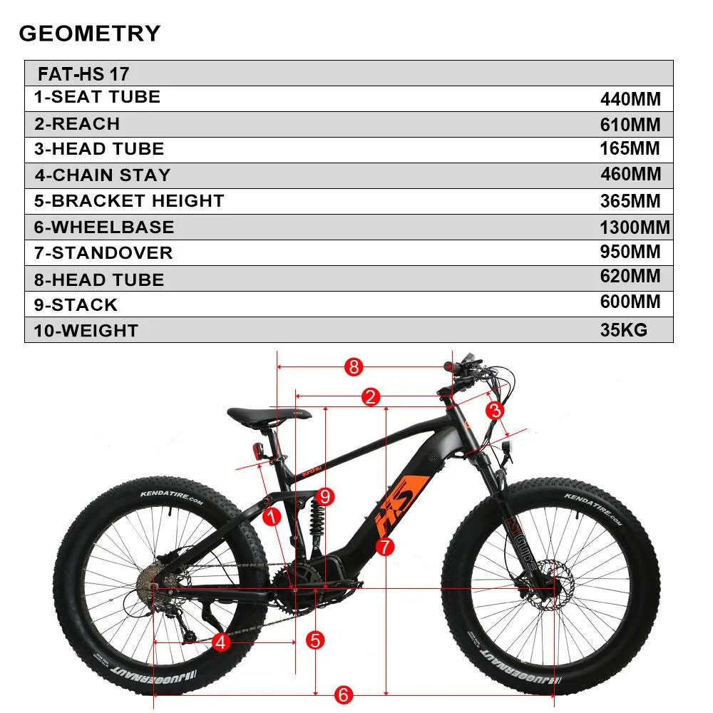 Eunorau FAT-HS Dual Battery 1000W