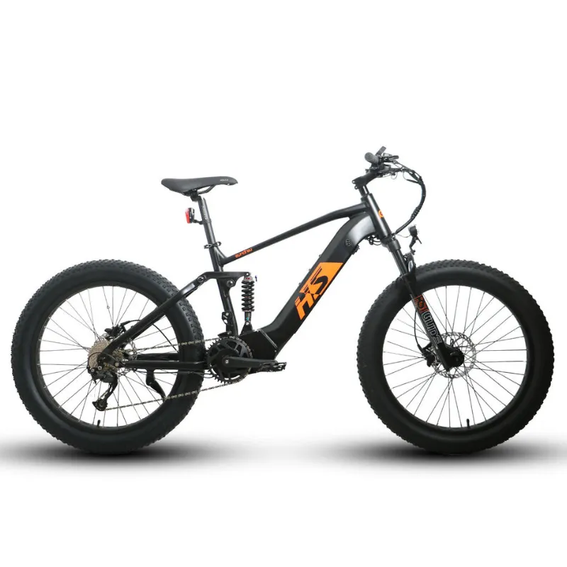 EUNORAU FAT-HS Mid Motor, Full Suspension, Electric Mountain Bike, 48V/14Ah, 1000W