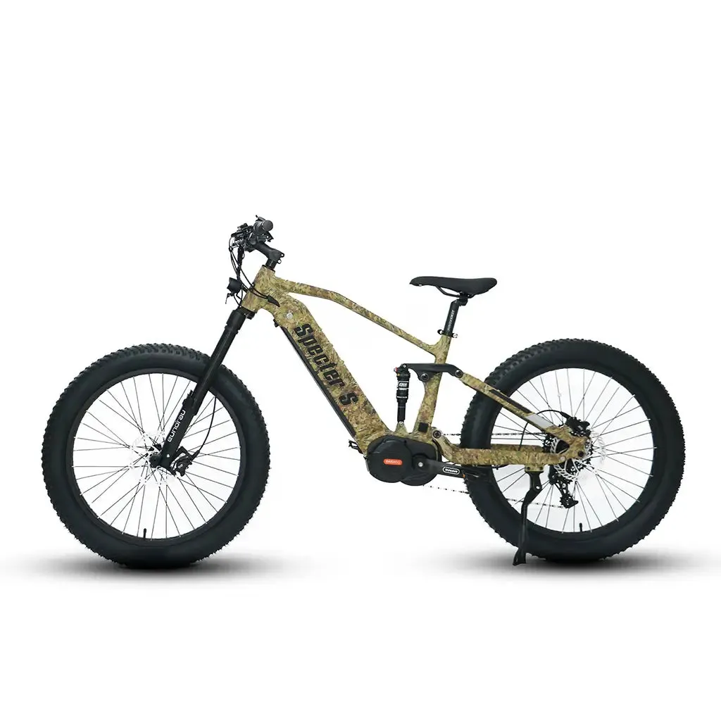 Eunorau Specter S 48V 1000W Full Suspension Dual Battery Electric Hunting Mountain Bike