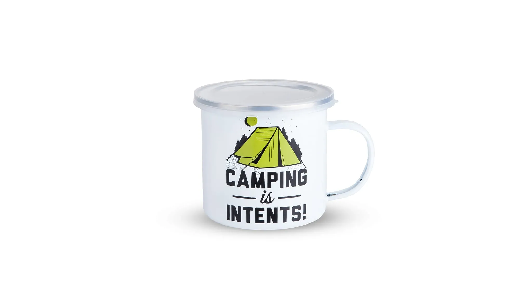 F&R Camping Is Intents Enamel Mug