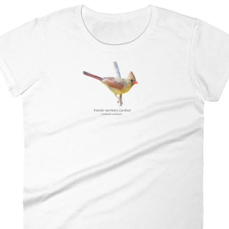 Female Northern Cardinal Women's Short Sleeve T-Shirt