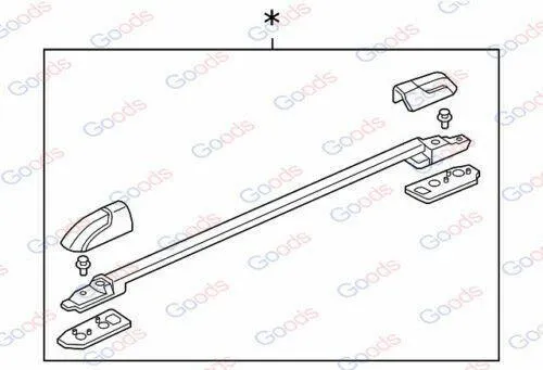 Fit 2009-2015 Honda Pilot Aluminum Roof Rack Side Rails Set Luggage Carrier Bar