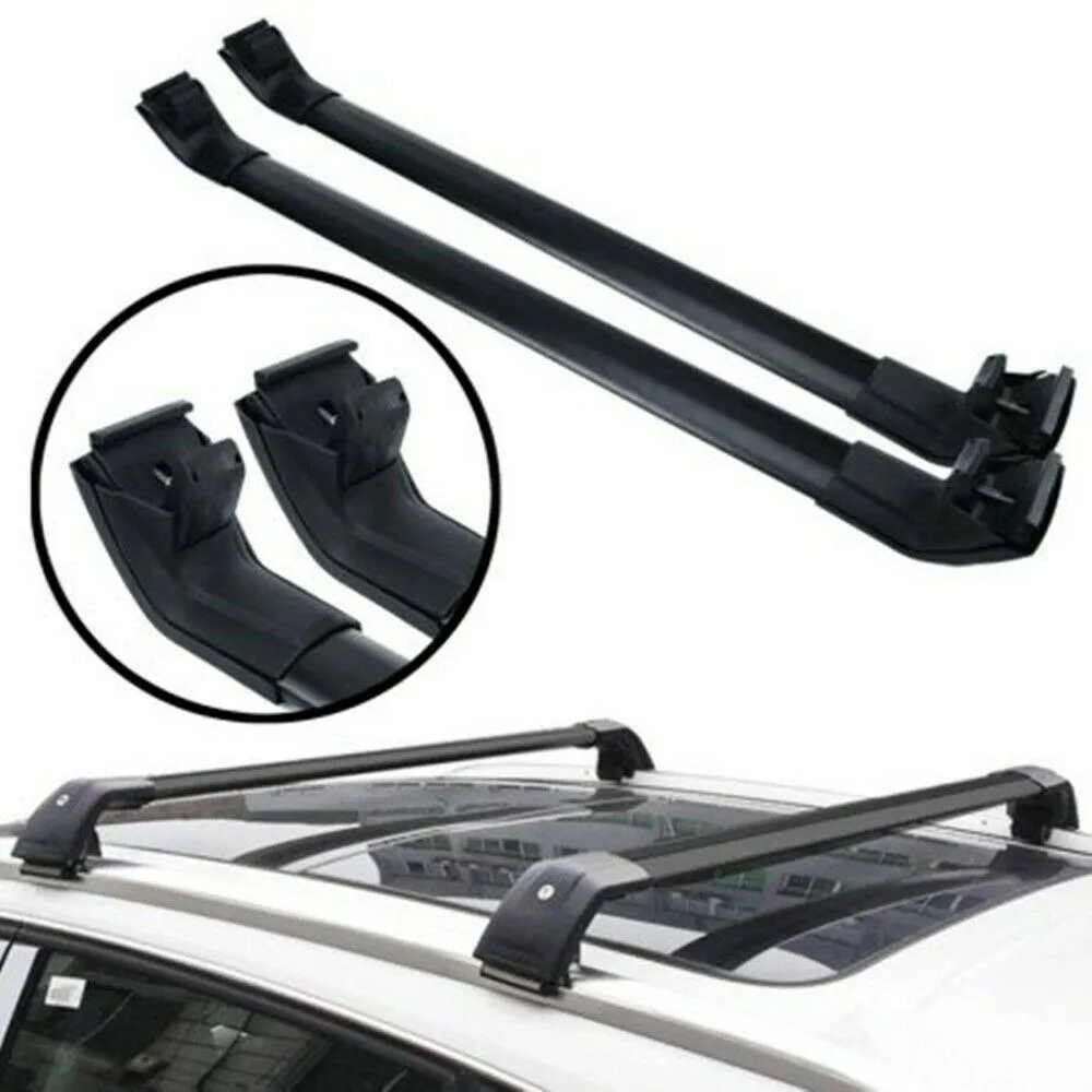 Fit 2013-2019 Outlander Black Roof Rack Baggage Luggage Cross Bar Crossbar