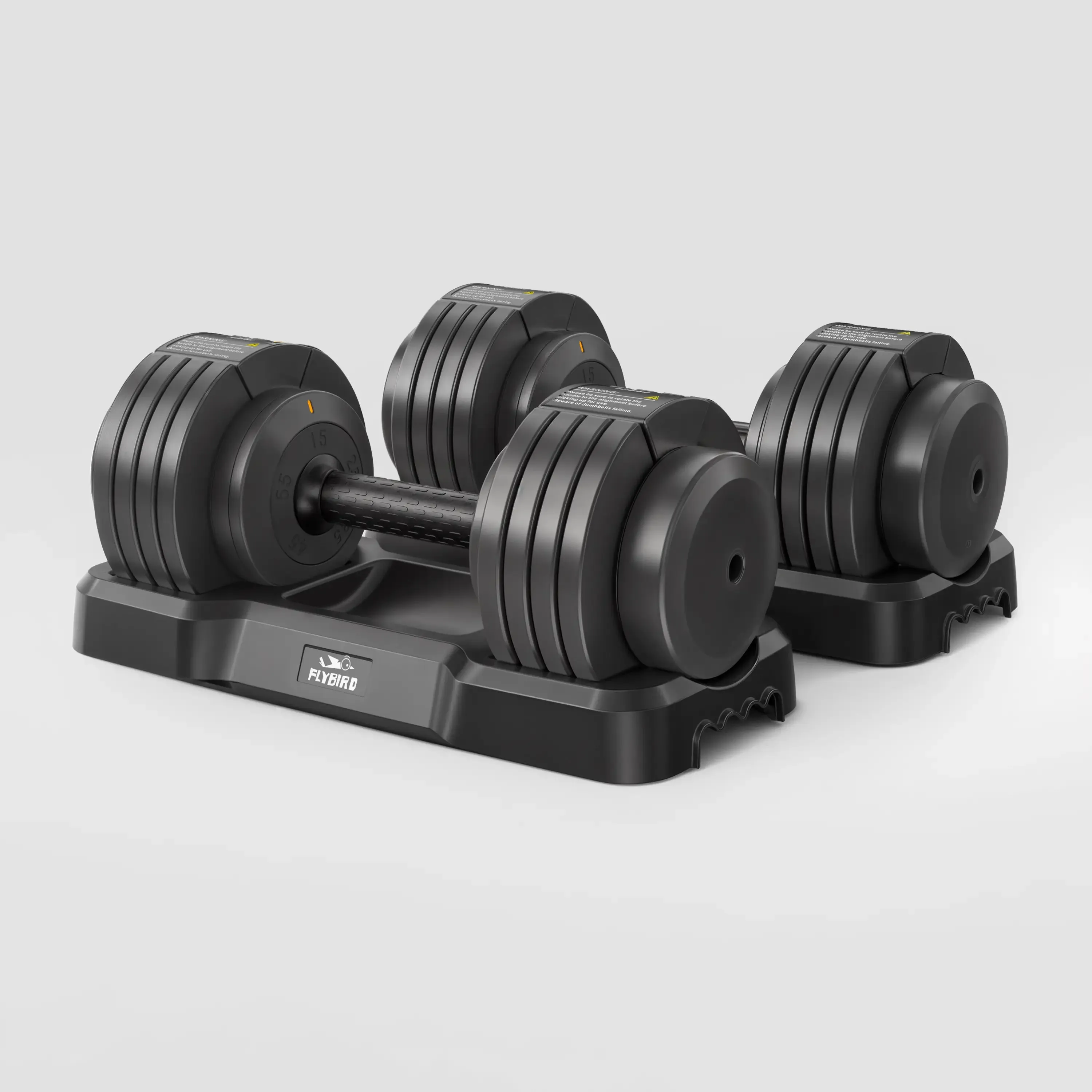 FLYBIRD 55Lbs Adjustable Dumbbell Pair