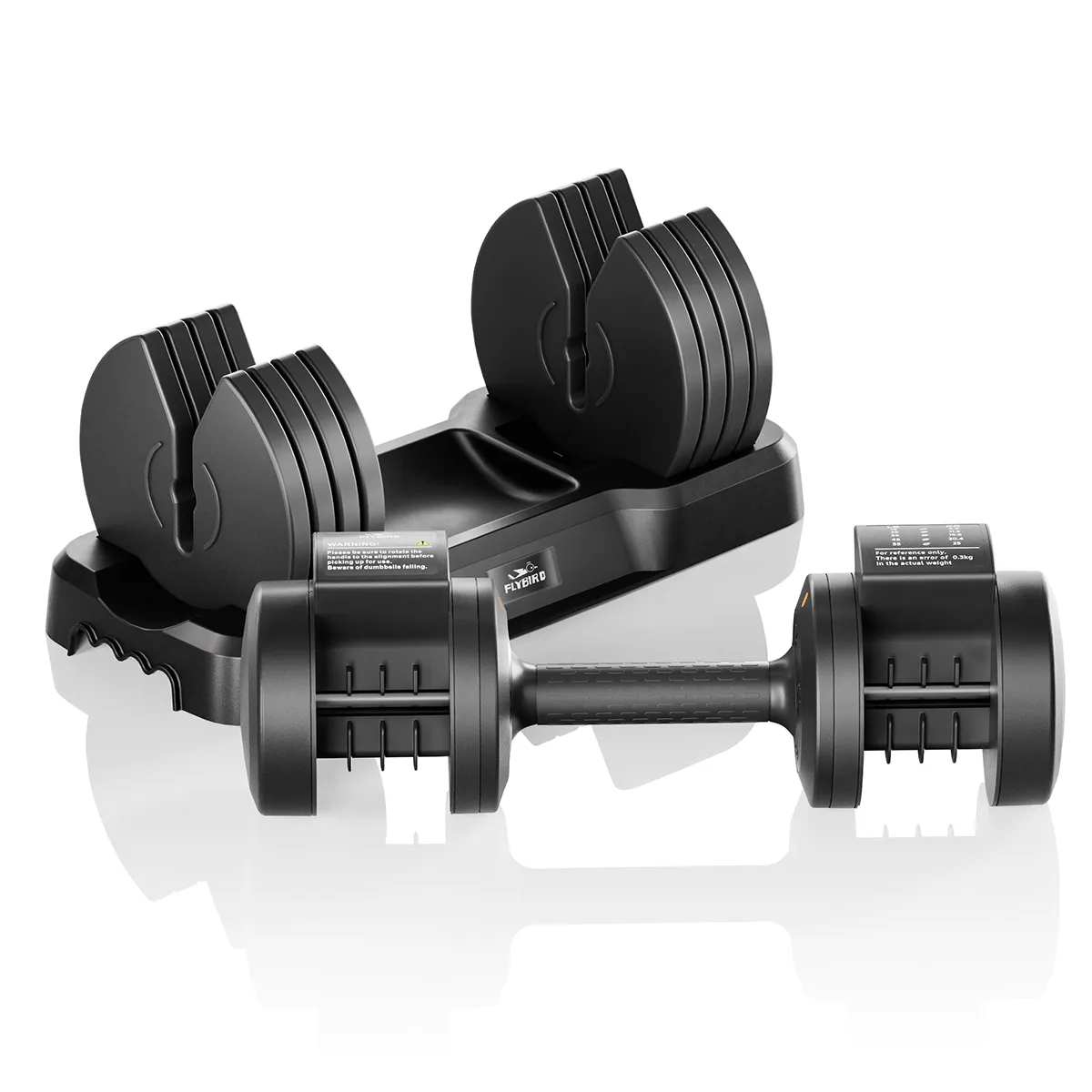 FLYBIRD 55Lbs Adjustable Dumbbell Pair