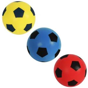 Foam Footballs | Pack of 3 | Blue, Yellow, Red