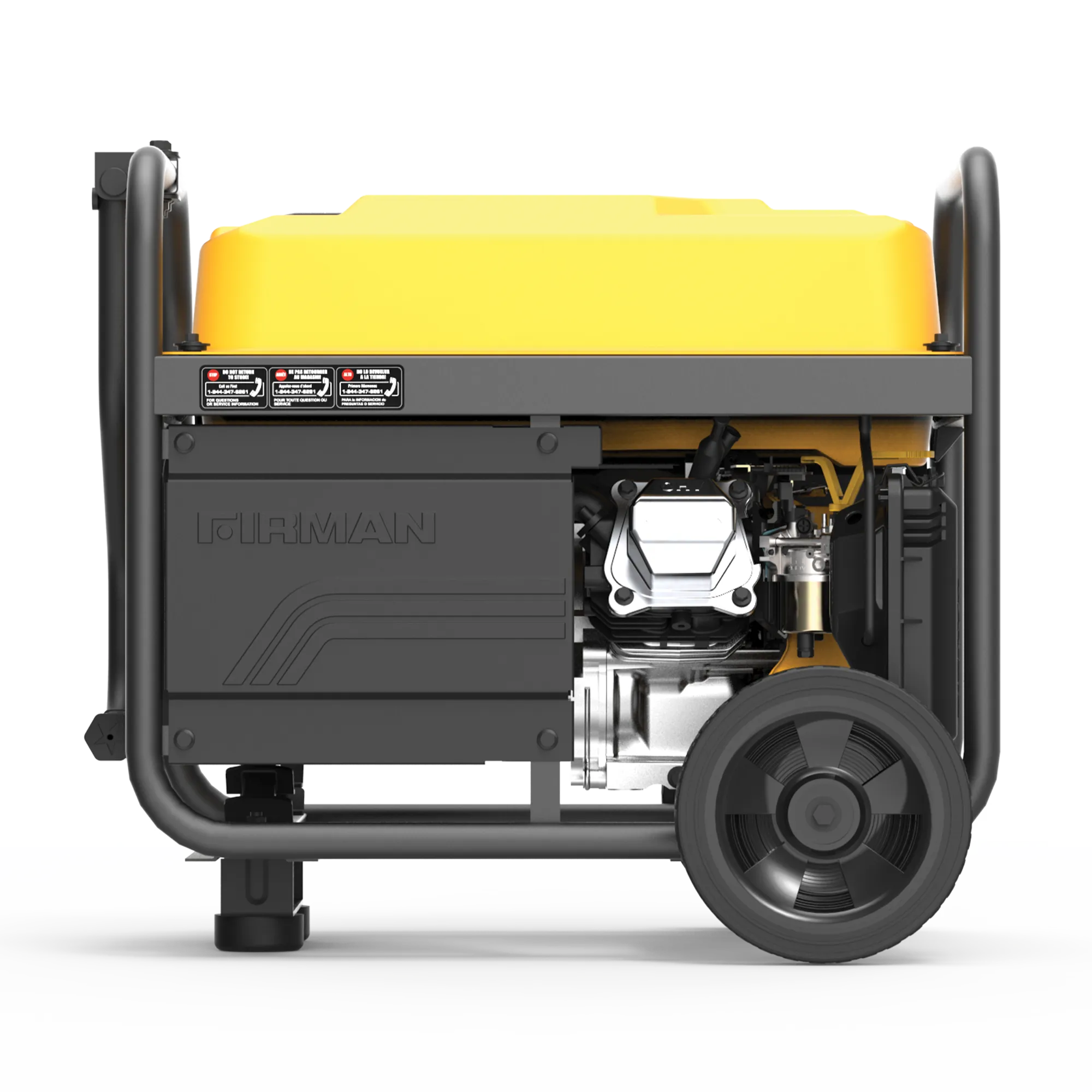 Gas Portable Generator 4550W Recoil Start 120/240V