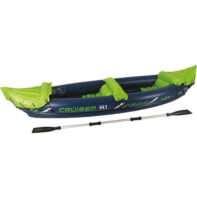 gHOST-7 Inflatable Canoe Kayak Dinghy Boat with Double Paddle 2 - Person