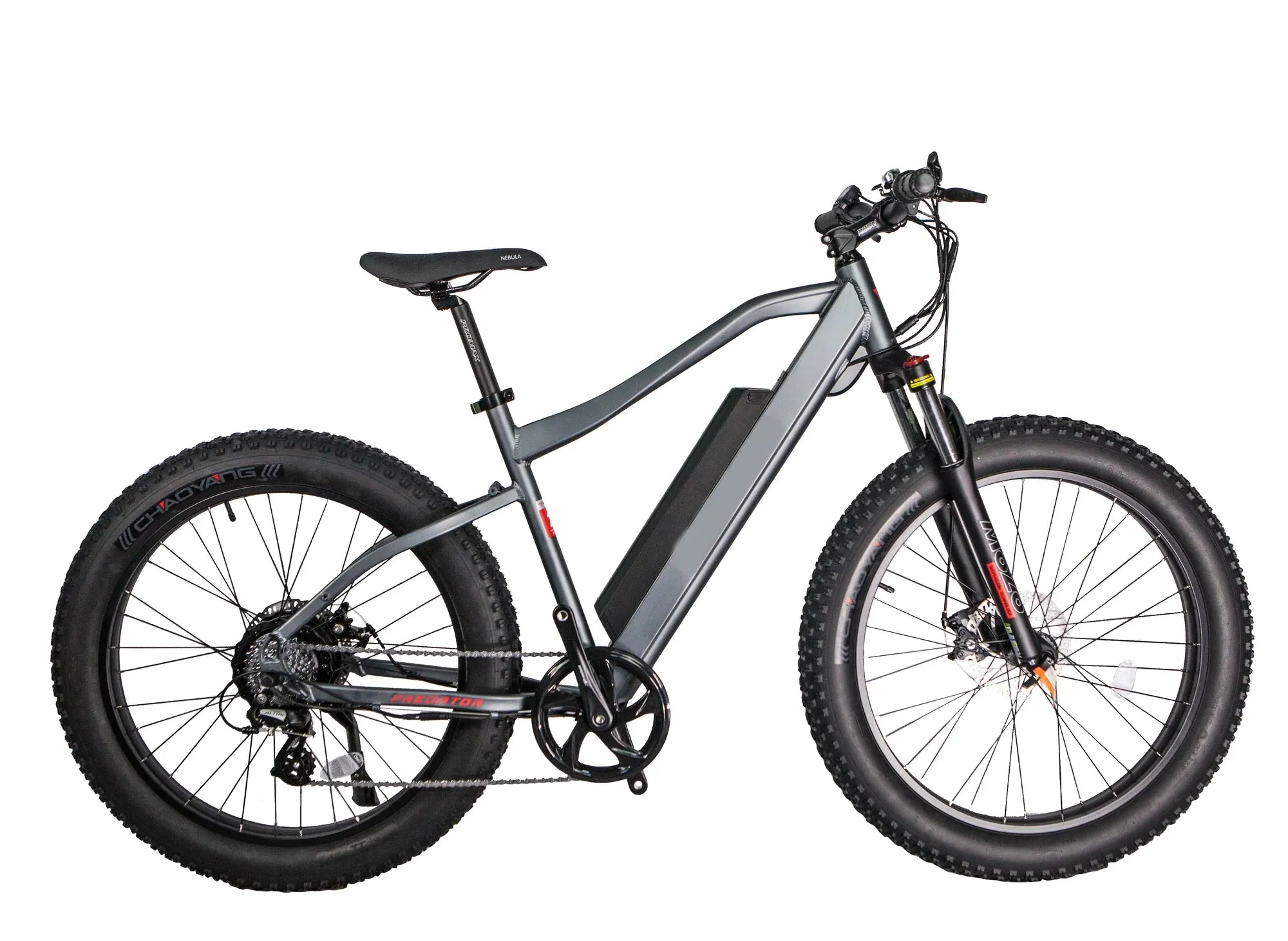 GlareWheel EB-PR Fat Tire 26" Aluminum Frame Suspension Fork Electric Mountain Bicycle