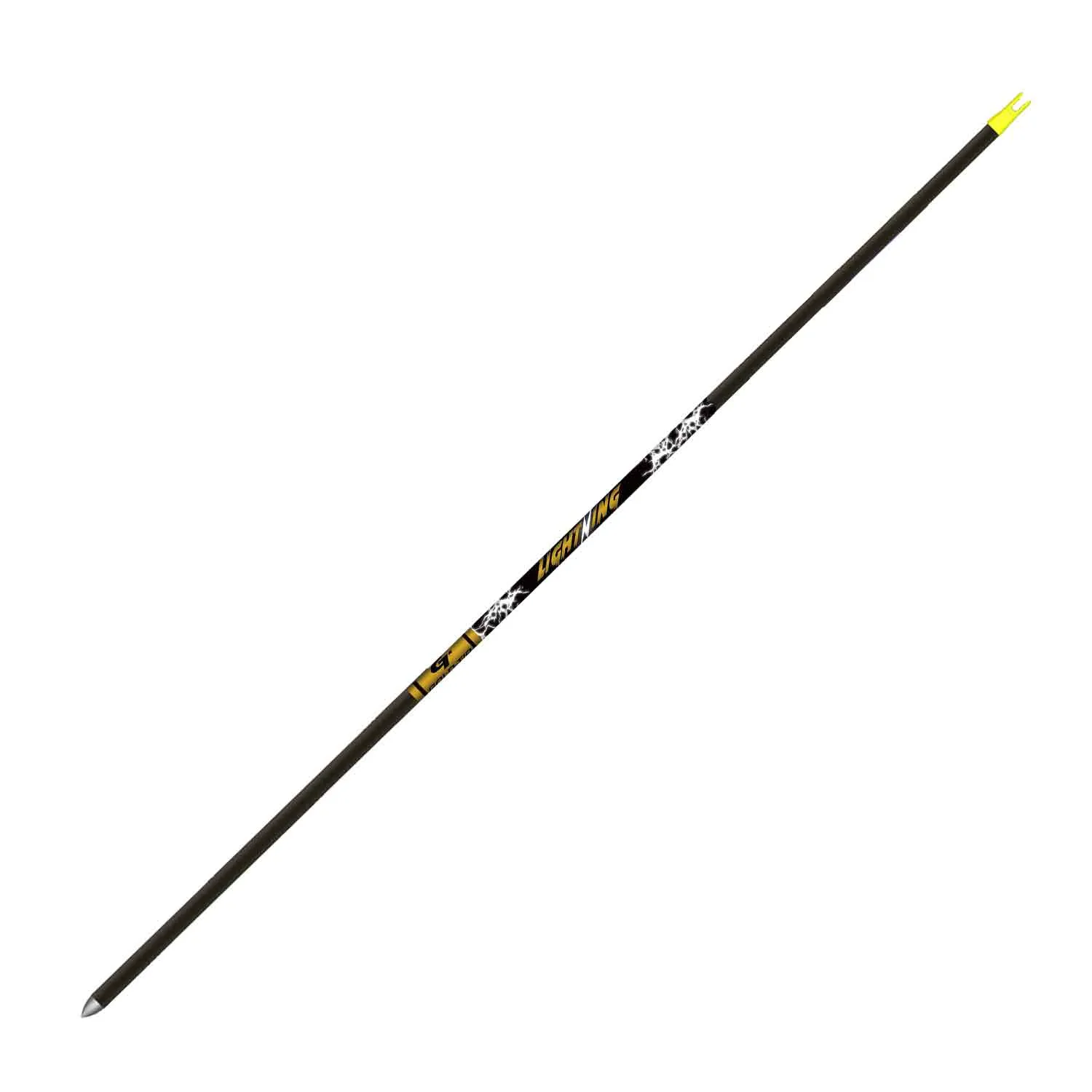 Gold Tip Lightning Arrow Shafts (Black)