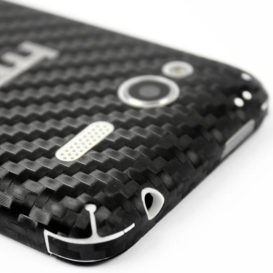 HTC Radar 4G Screen Protector   Black Carbon Fiber Skin Protector