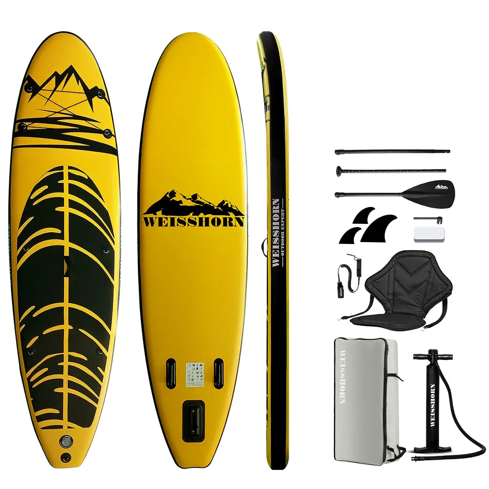 Inflatable 10.6ft Paddle Board Kayak Combo, 150kg Cap - Weisshorn