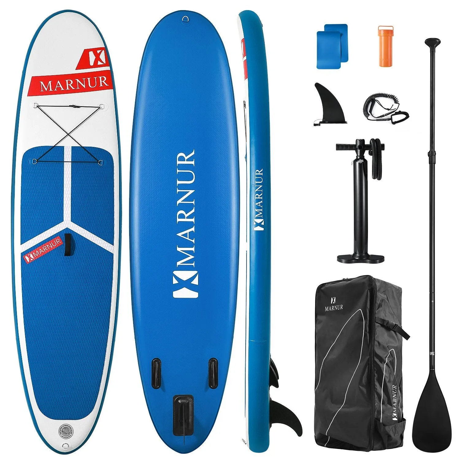 Inflatable Stand Up Paddle Board 2021 Latest Upgrade 30" SUP Board Set, Inflatable, 350 Lbs, Non-Slip Deck, Paddle Surfboard, Paddle, Pump, Backpack