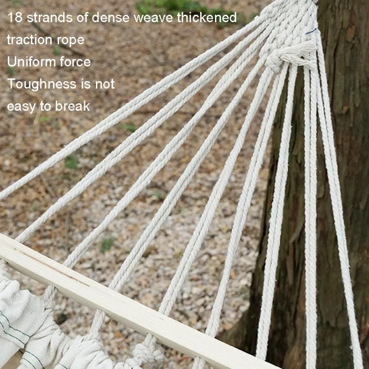 KLY829 Camping Indoor Hammock Outdoor Swing, Style: Classic Single Beige