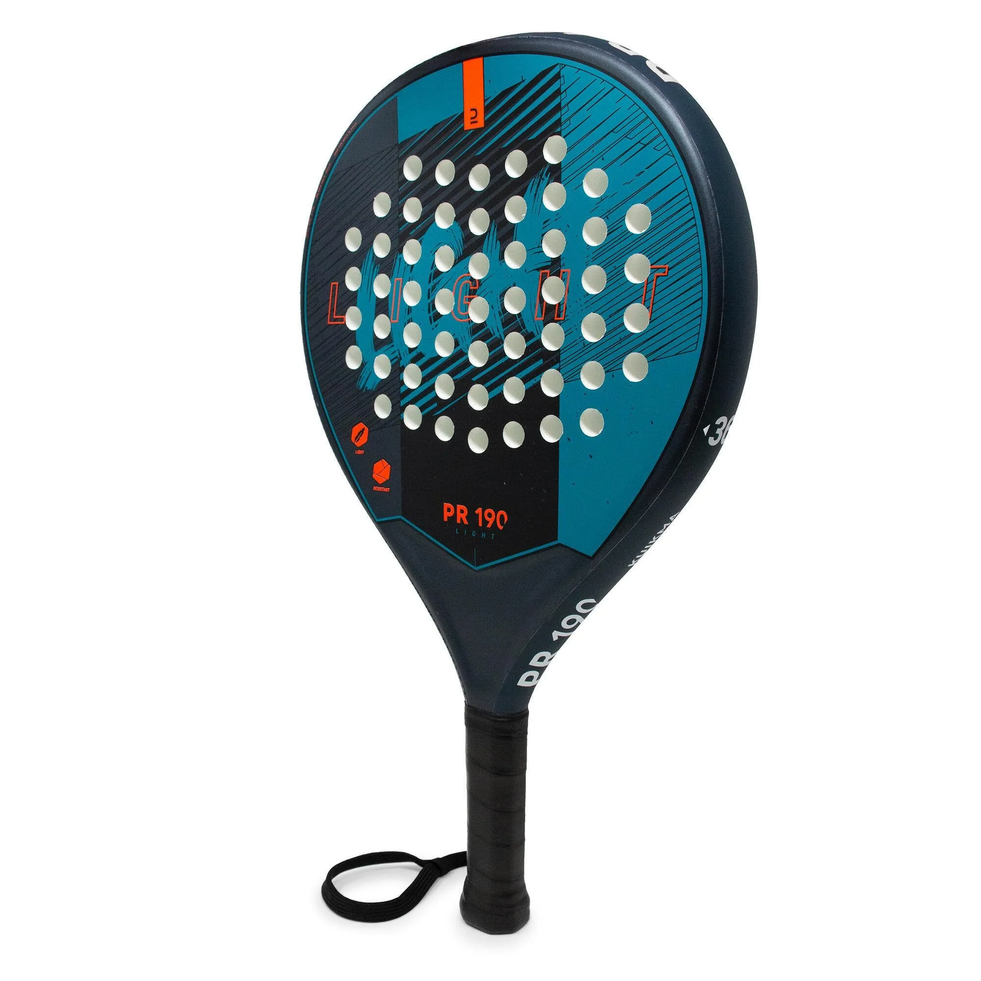 Kuikma Padel Racket - PR190 Light Black/Blue, Antique Blue/Neon Red